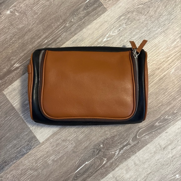 Other - Genuine Leather Toiletry Case Men’s Brown & Black Travel Piece Organize Vacation